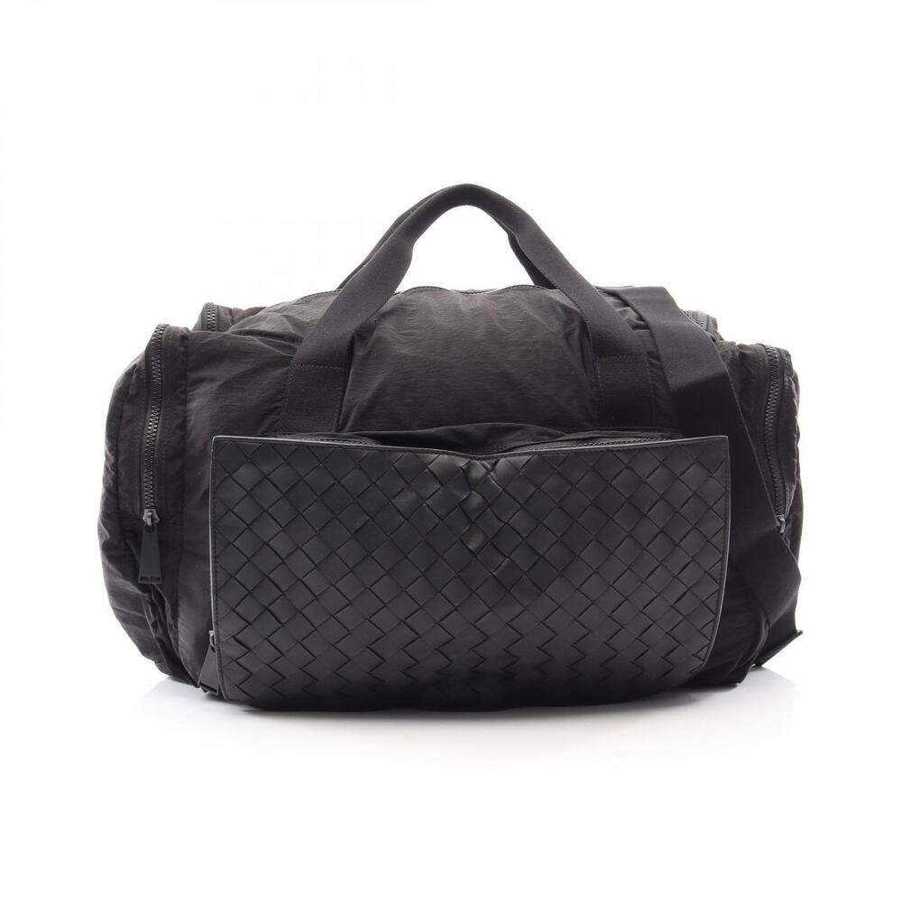 Bottega Veneta Intrecciato Boston Bag Leather Black